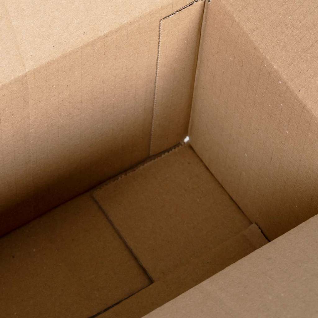 Foldbar Kasse 50 pcs Naturfarvet 24 x 13 x 13 cm Pap