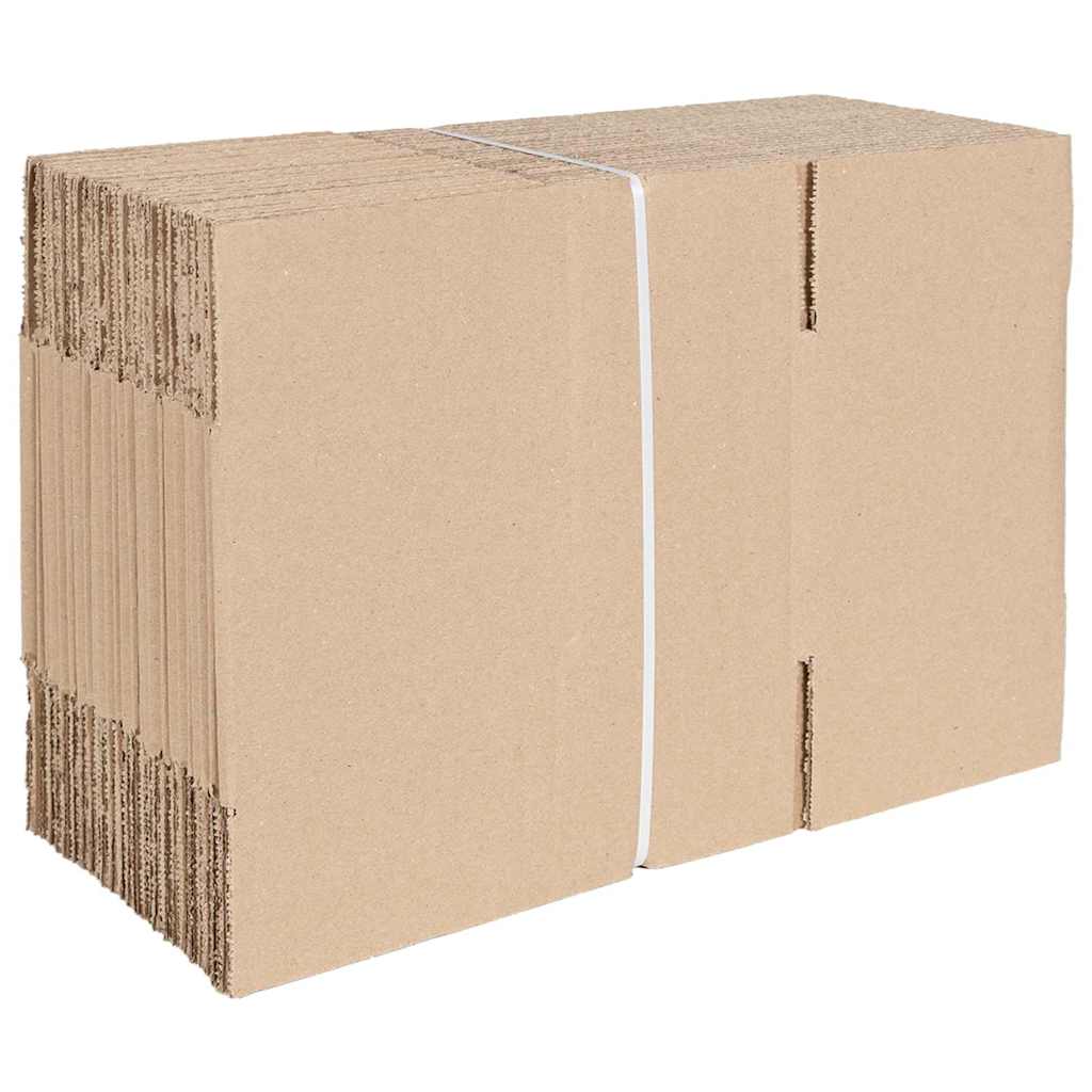 Foldbar Kasse 50 pcs Naturfarvet 24 x 13 x 13 cm Pap