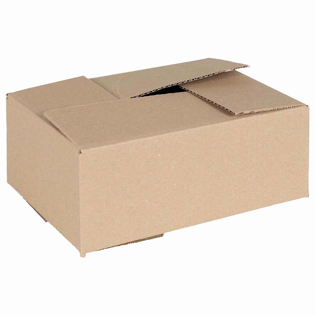 Foldbar Kasse 50 pcs Naturfarvet 25 x 17,5 x 10 cm Pap