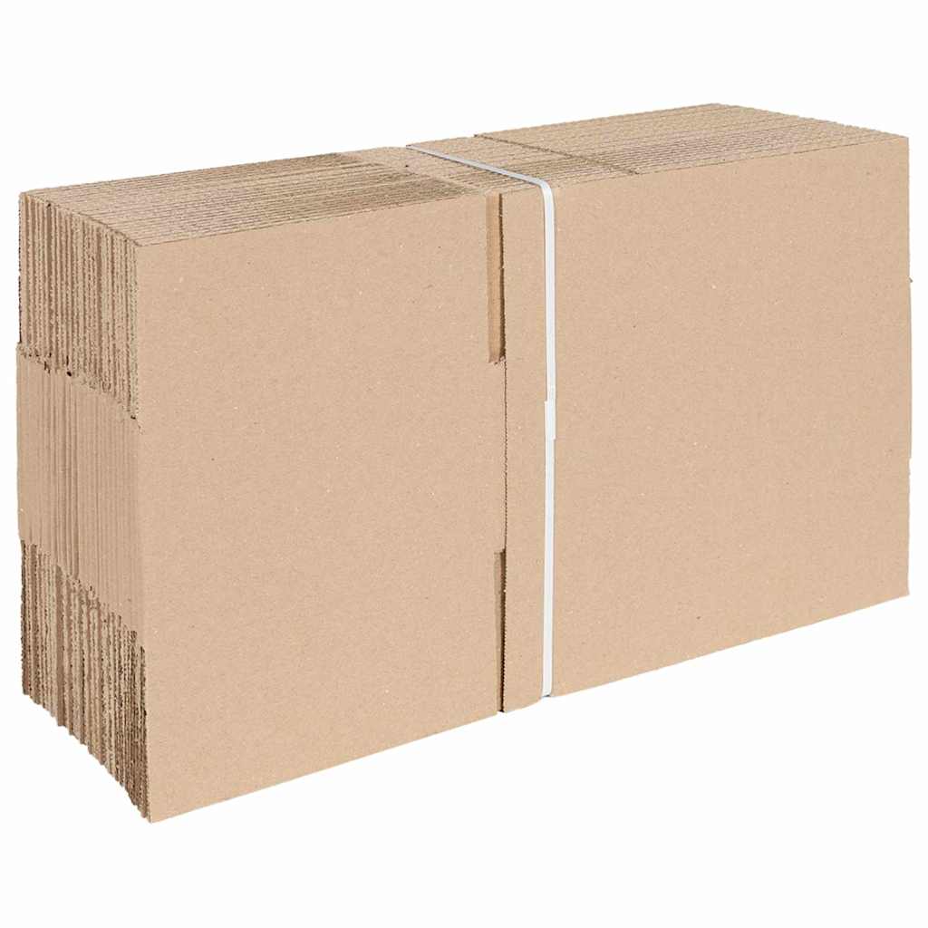 Foldbar Kasse 50 pcs Naturfarvet 25 x 17,5 x 10 cm Pap