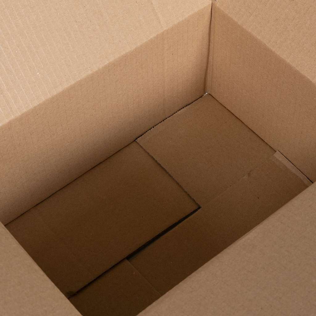 Foldbar Kasse 50 pcs Naturfarvet 30 x 21,5 x 14 cm Pap