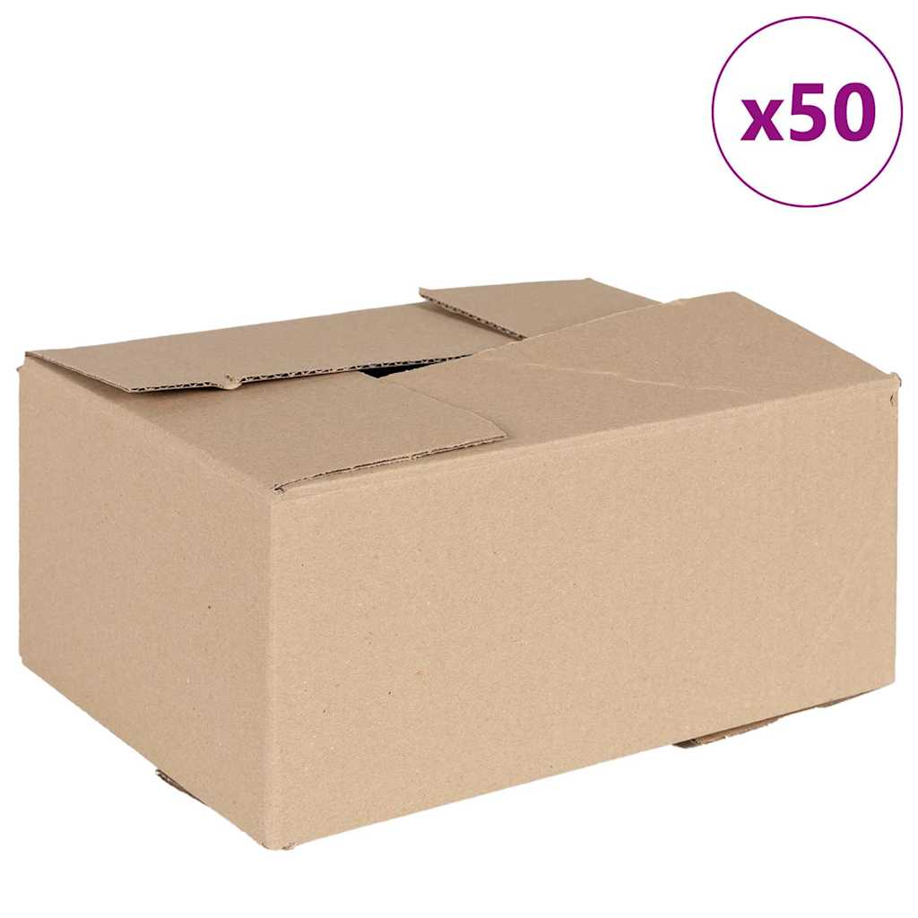 Foldbar Kasse 50 pcs Naturfarvet 30 x 21,5 x 14 cm Pap