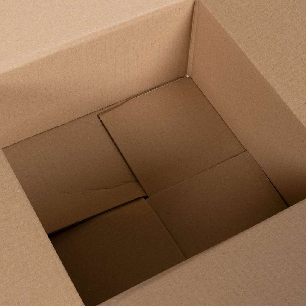 Foldbar Kasse 50 pcs Naturfarvet 30 x 30 x 15 cm Pap
