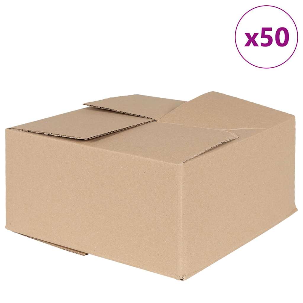 Foldbar Kasse 50 pcs Naturfarvet 30 x 30 x 15 cm Pap