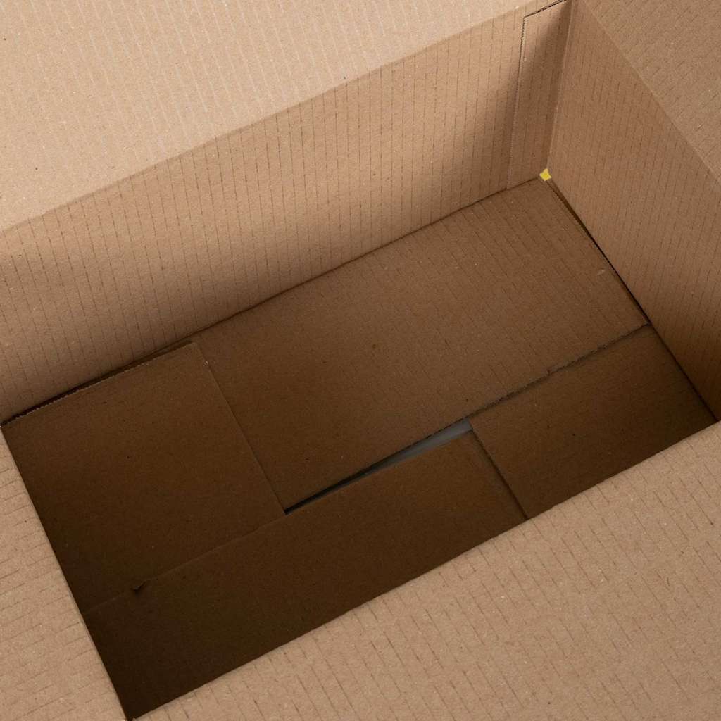 Foldbar Kasse 50 pcs Naturfarvet 35 x 24 x 15 cm Pap