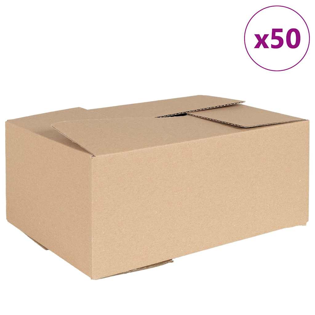 Foldbar Kasse 50 pcs Naturfarvet 35 x 24 x 15 cm Pap