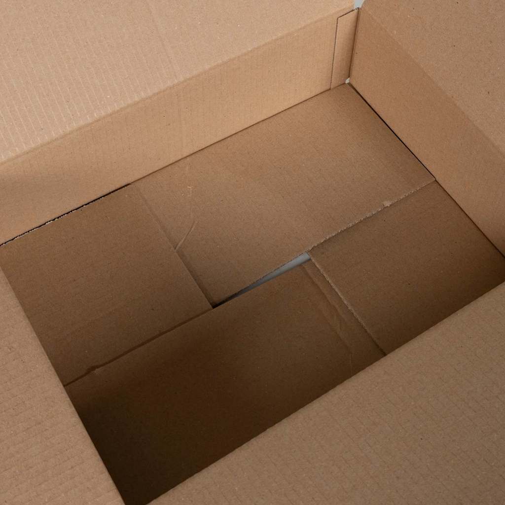 Foldbar Kasse 50 pcs Naturfarvet 40 x 30 x 10 cm Pap