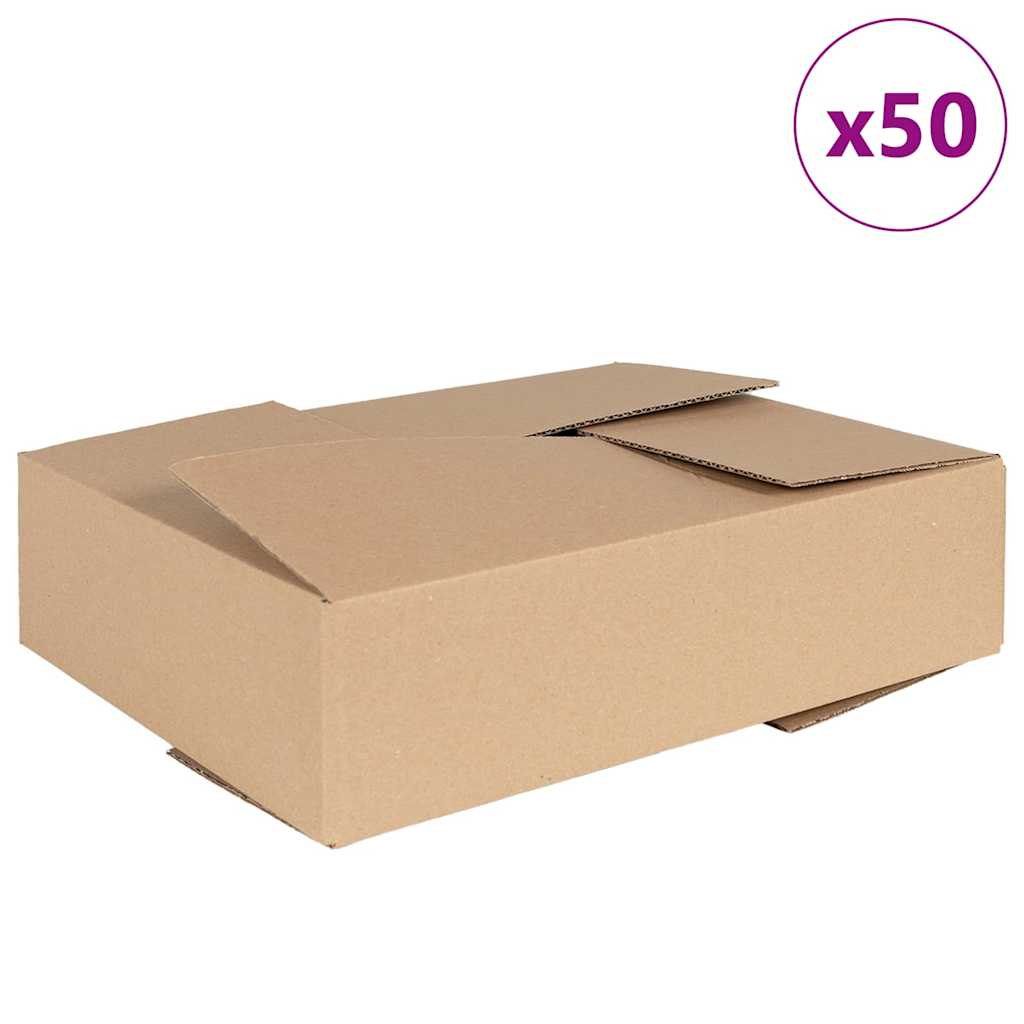 Foldbar Kasse 50 pcs Naturfarvet 40 x 30 x 10 cm Pap