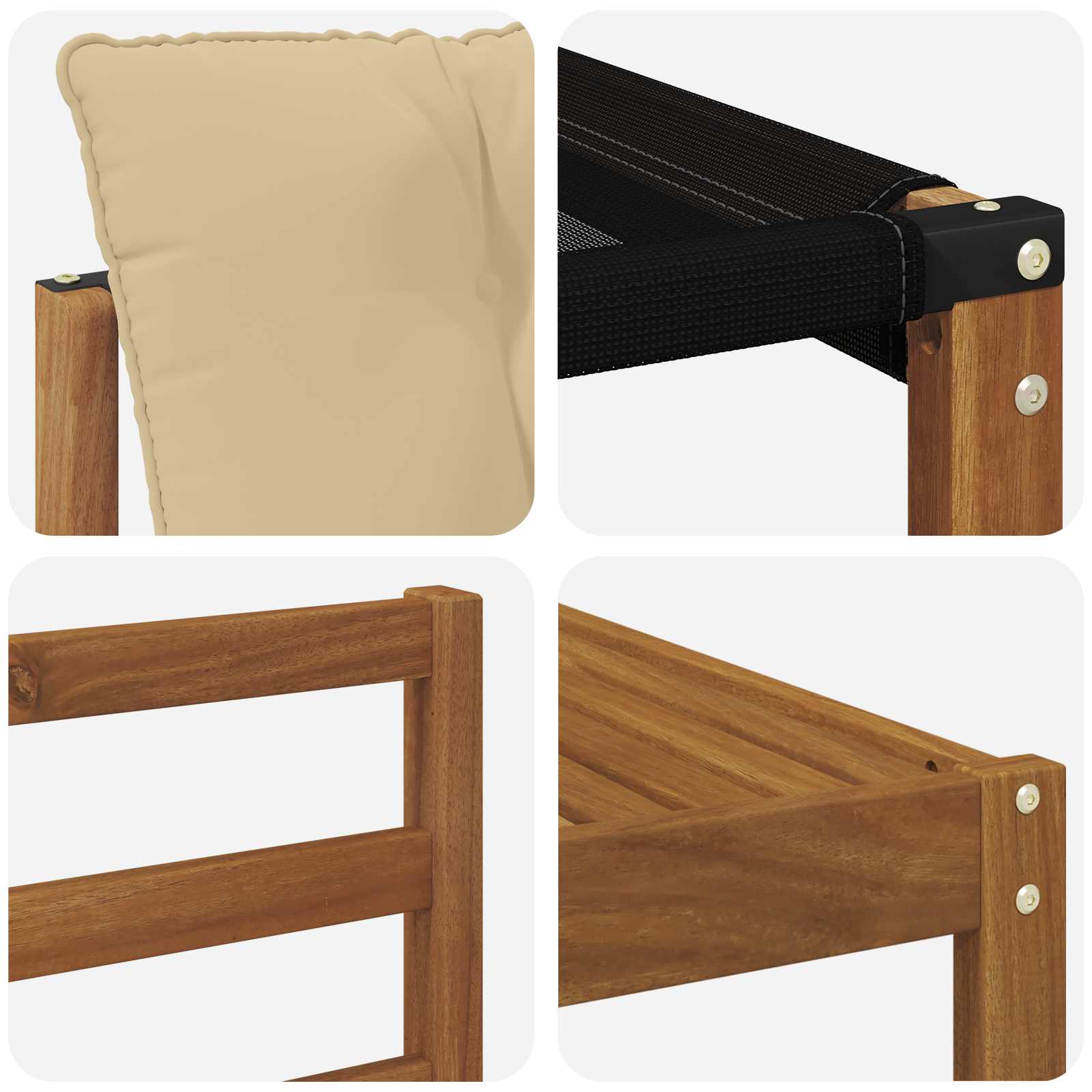 Udendørs sofagruppe med pude 8 pcs Naturlig og Beige