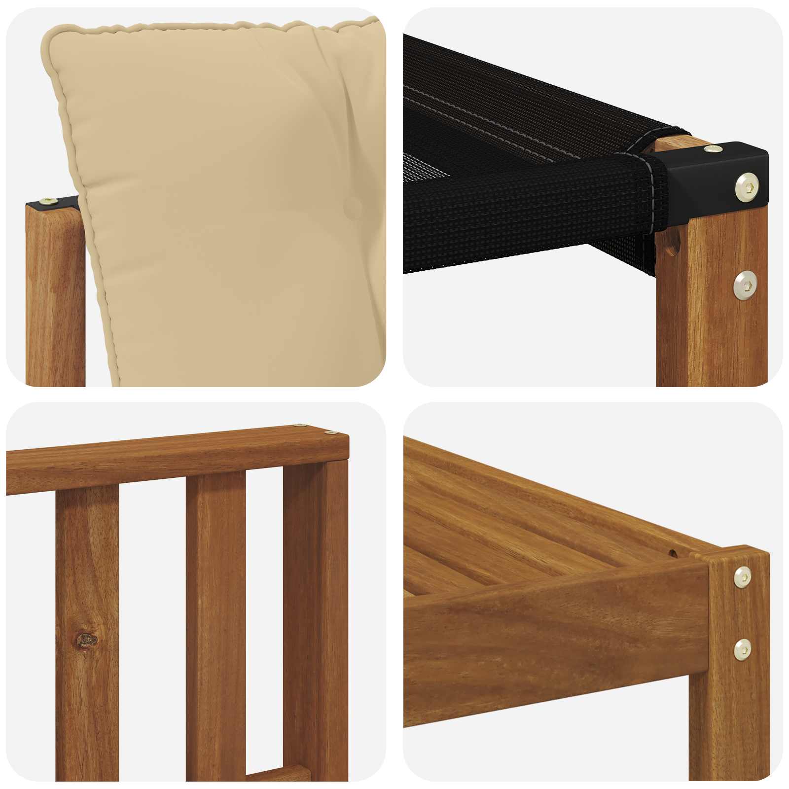 Udendørs sofagruppe med pude 8 pcs Naturlig og Beige