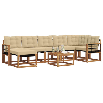 Udendørs sofagruppe 8 stk. Naturlig og Beige