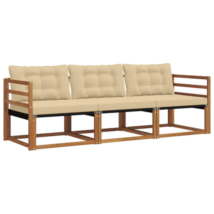 Udendørs sofagruppe 3 stk. Naturlig og Beige