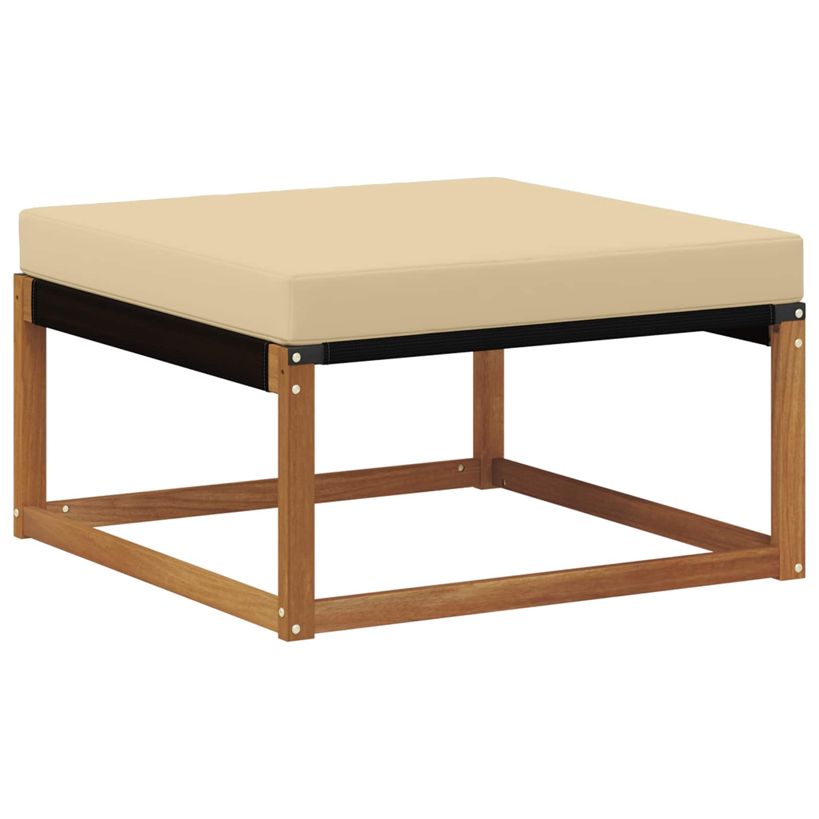 Udendørs sofagruppe med pude 5 pcs Naturlig og Beige