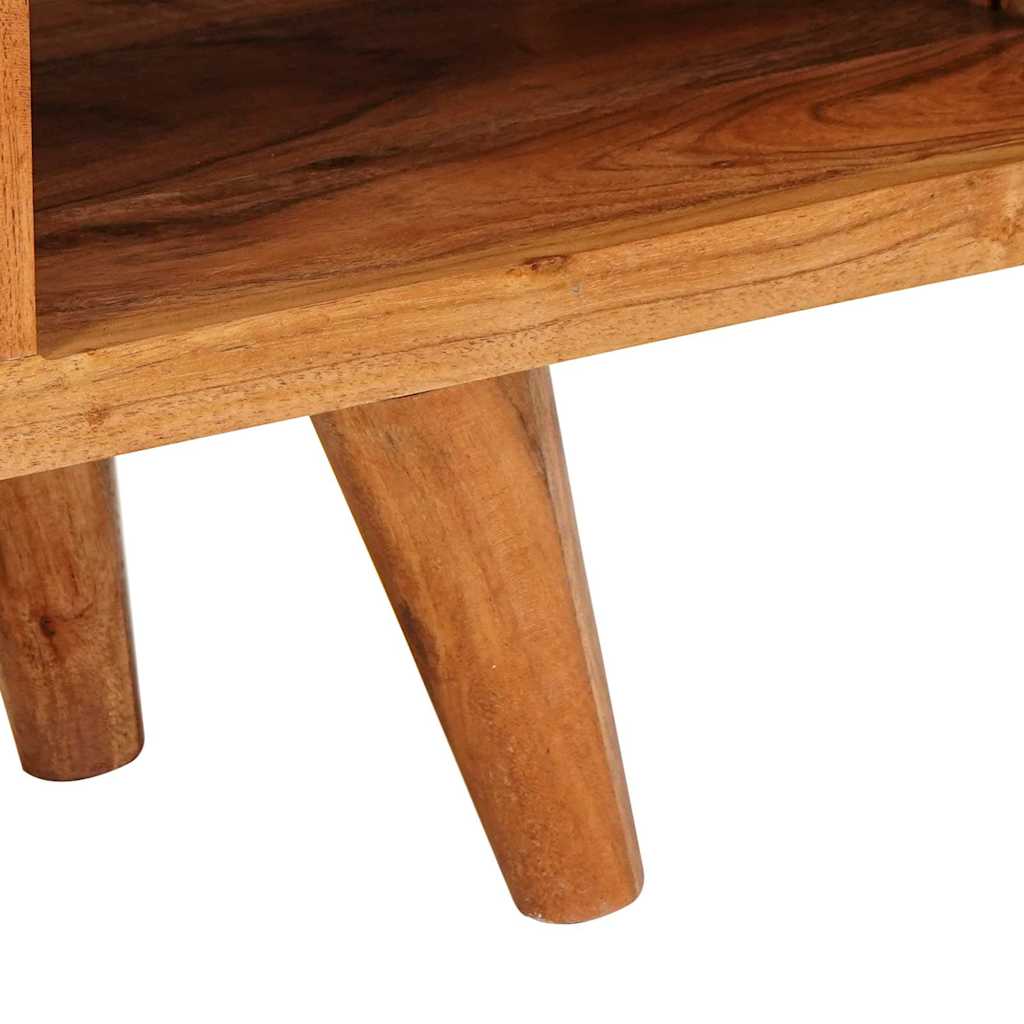 TV-skab med hylde Brun 110 x 30 x 40 cm Massivt Akacietræ