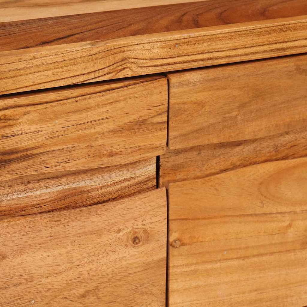 TV-skab med hylde Brun 110 x 30 x 40 cm Massivt Akacietræ