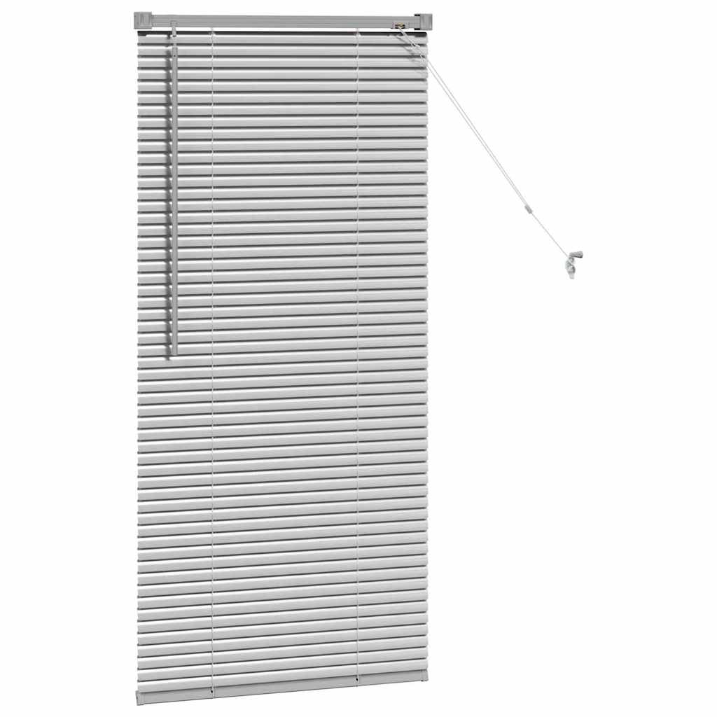 Persienner Sølv 130 x 55 cm Aluminium