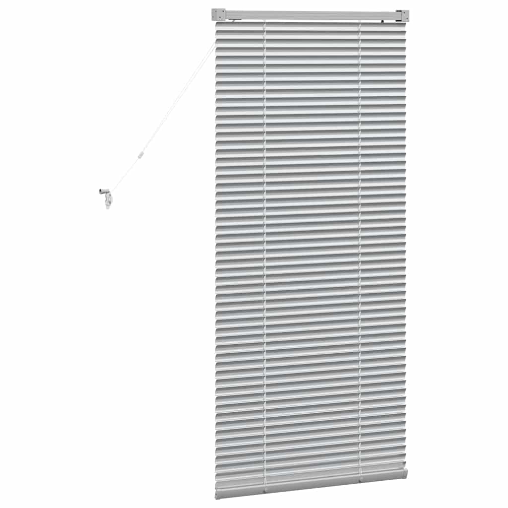Persienner Sølv 130 x 55 cm Aluminium