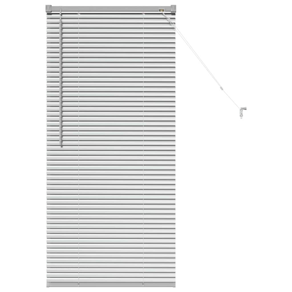 Persienner Sølv 130 x 55 cm Aluminium