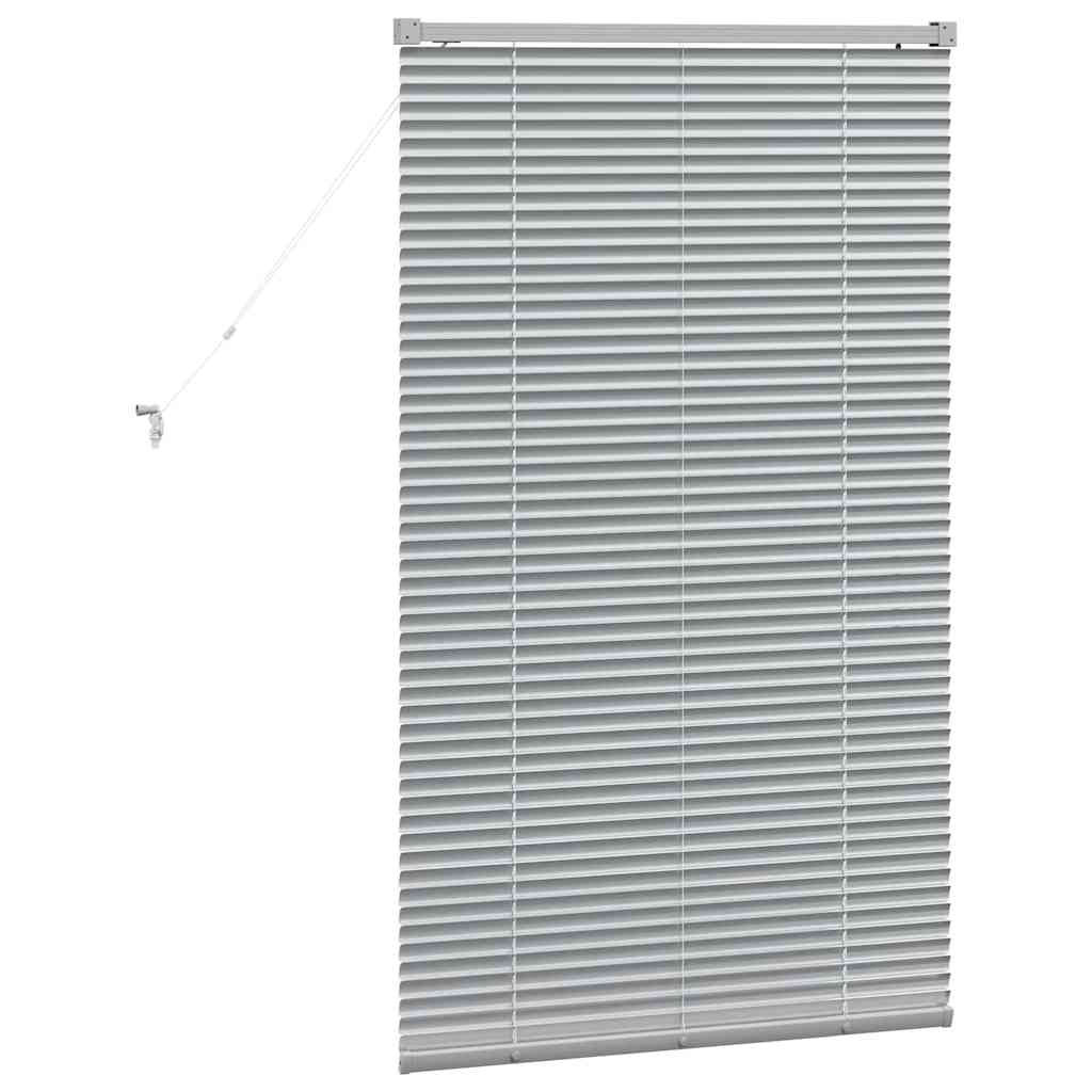 Persienner Sølv 130 x 70 cm Aluminium