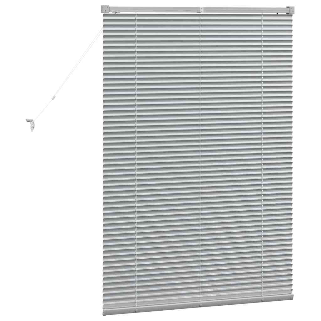 Persienner Sølv 130 x 90 cm Aluminium