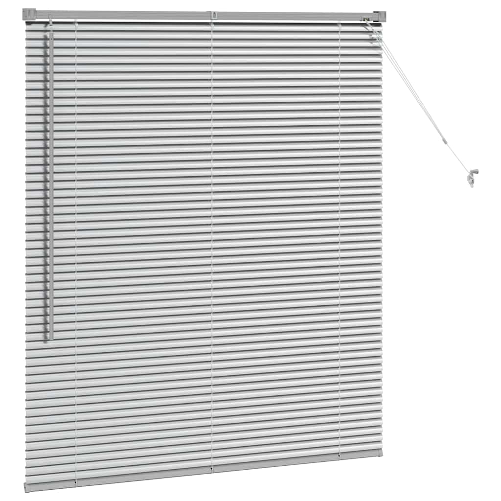 Persienner Sølv 130 x 110 cm Aluminium