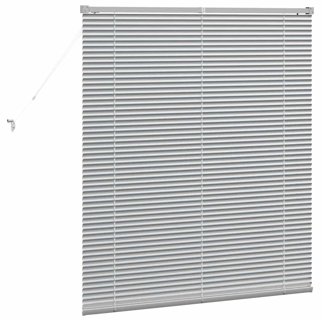 Persienner Sølv 130 x 110 cm Aluminium