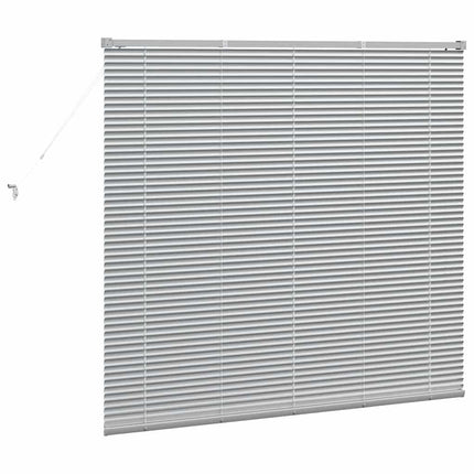 Persienner Sølv 130 x 150 cm 25 mm Aluminium