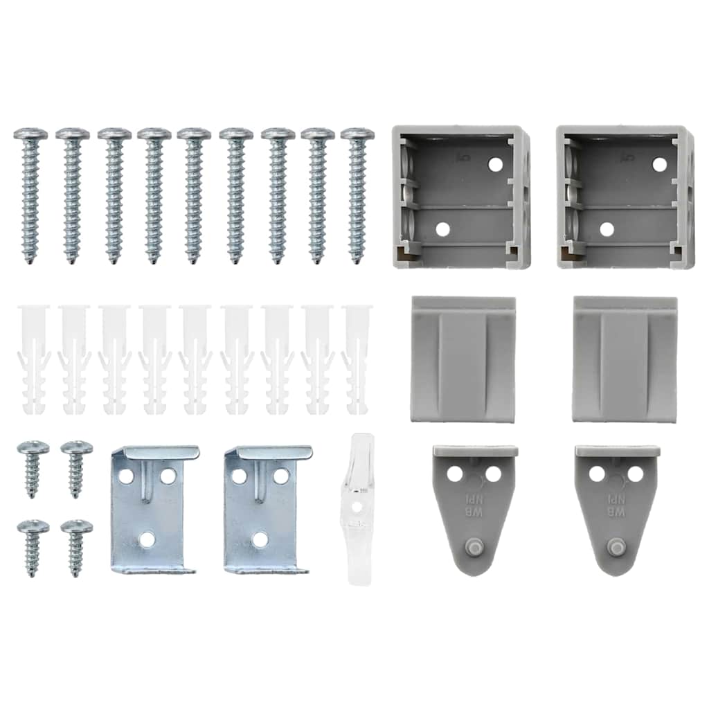 Persienner Sølv 175 x 155 cm Aluminium