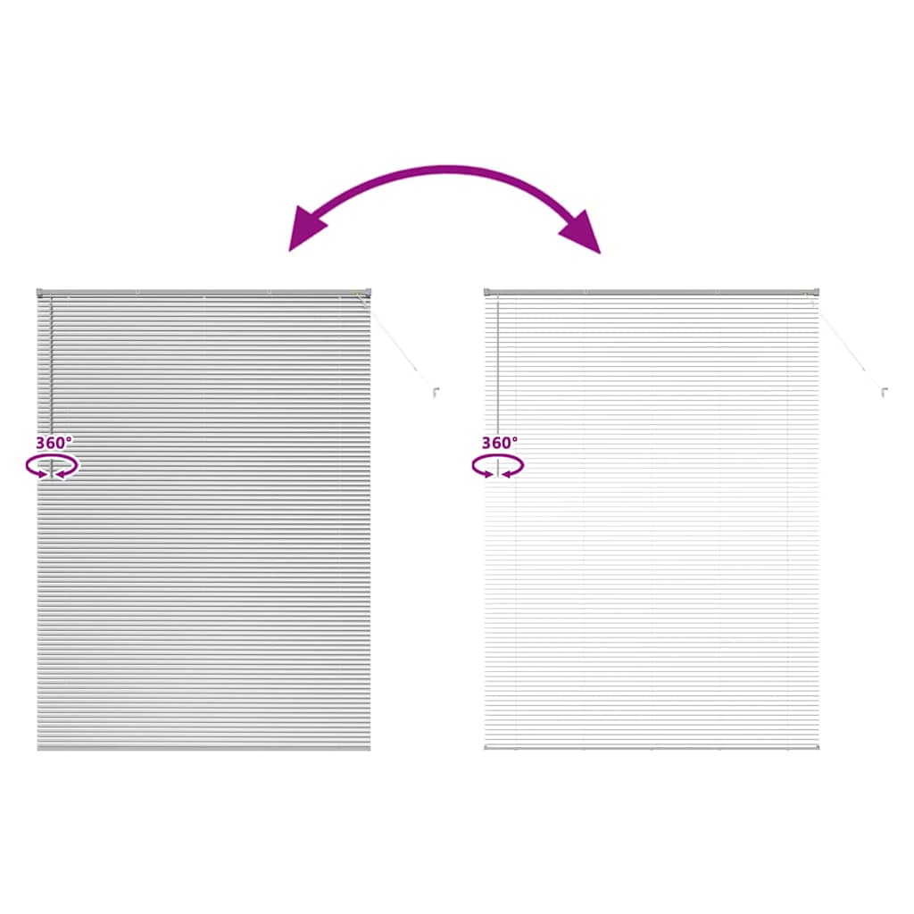 Persienner Sølv 220 x 155 cm Aluminium