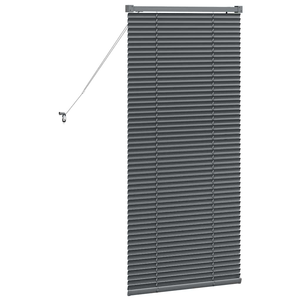 Persienner Mørkegrå 130 x 55 cm Aluminium
