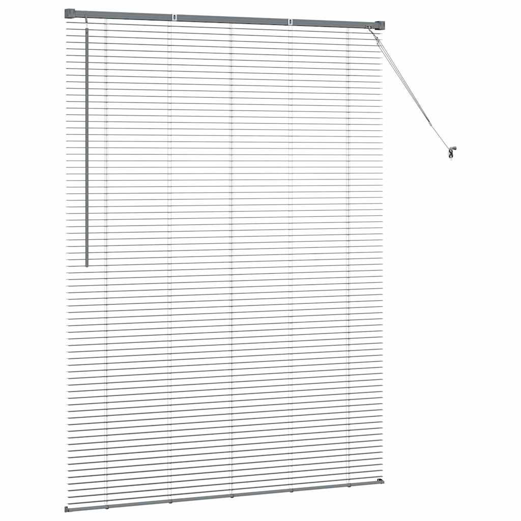 Persienner Mørkegrå 175 x 135 cm Aluminium