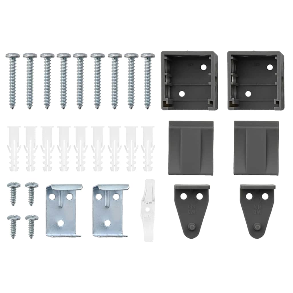 Persienner Mørkegrå 175 x 160 cm Aluminium