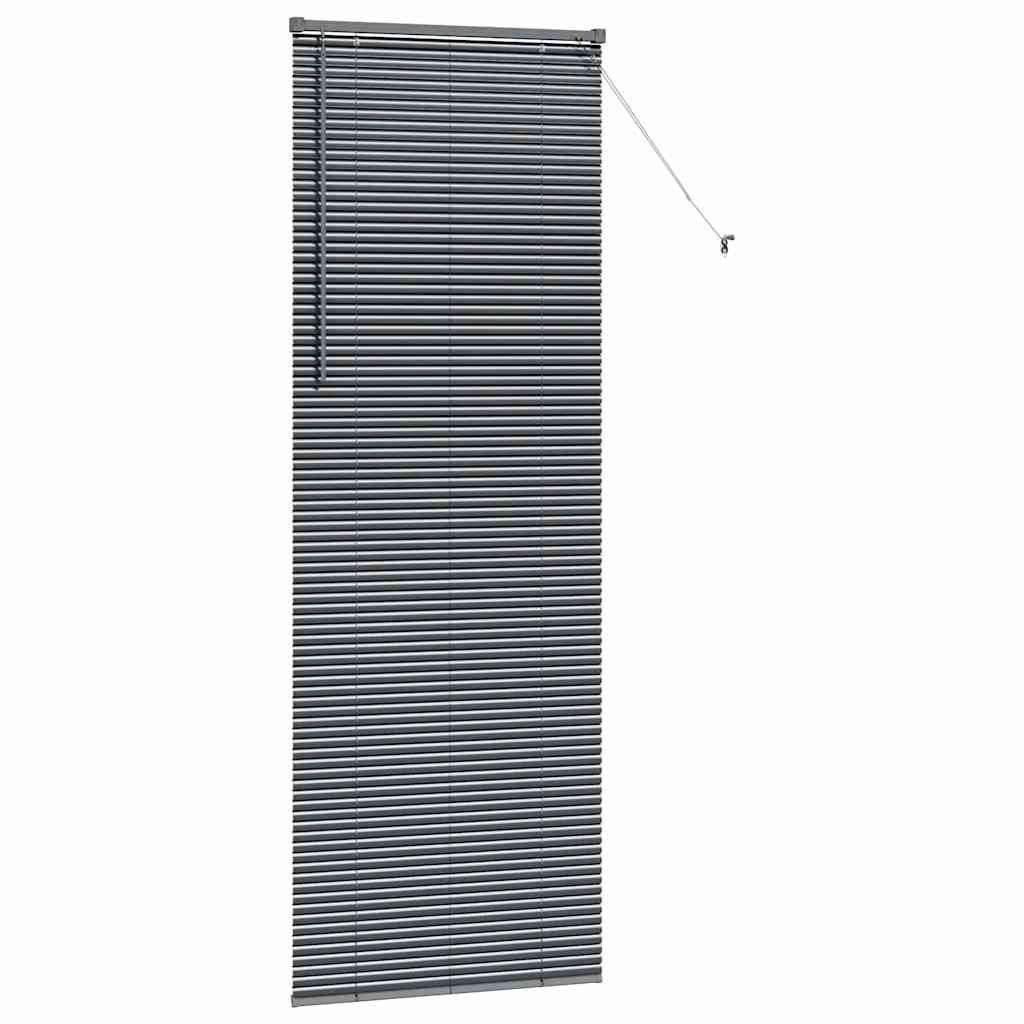 Persienner Mørkegrå 220 x 75 cm Aluminium