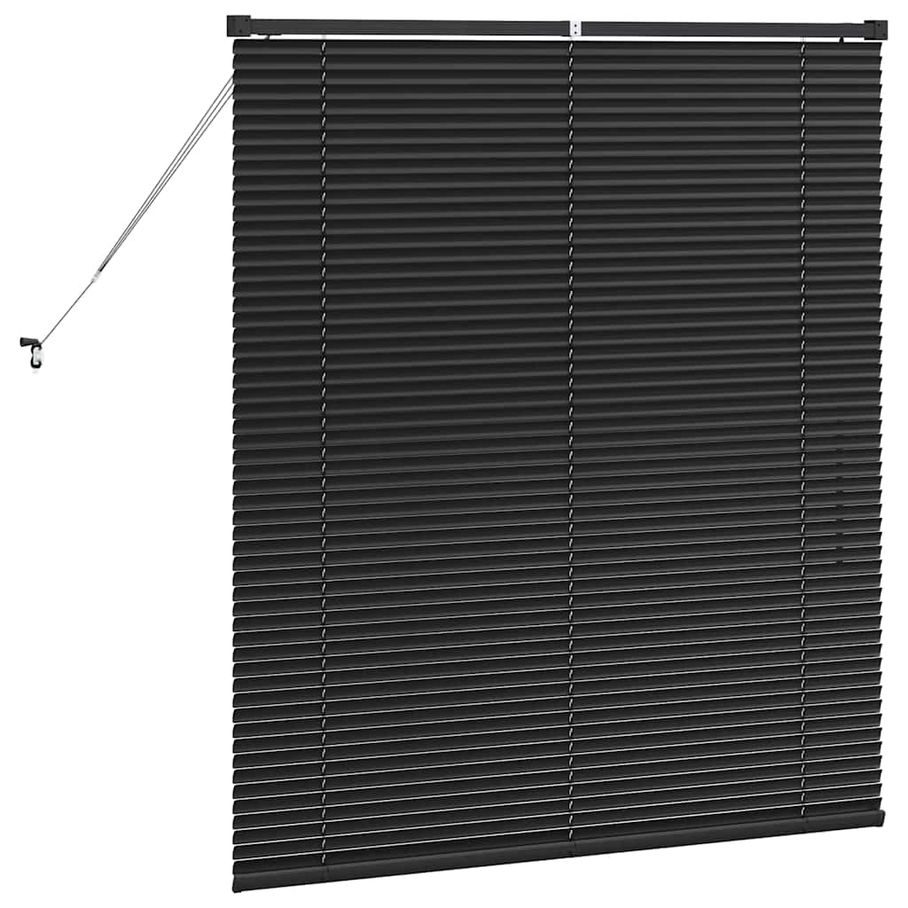 Persienner Sort 130 x 110 cm Aluminium