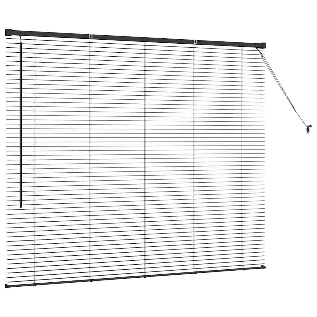 Persienner Sort 130 x 160 cm Aluminium