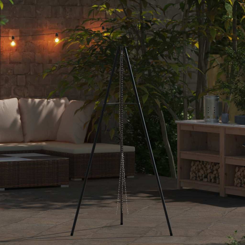 Bål tripod Sort 92 x 92 x 151.5 cm Stål