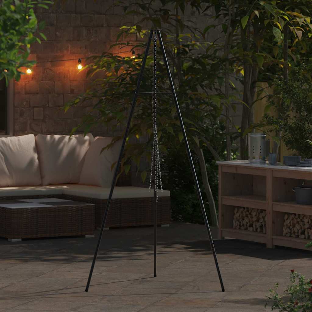 Bål tripod Sort 92 x 92 x 191.5 cm Stål