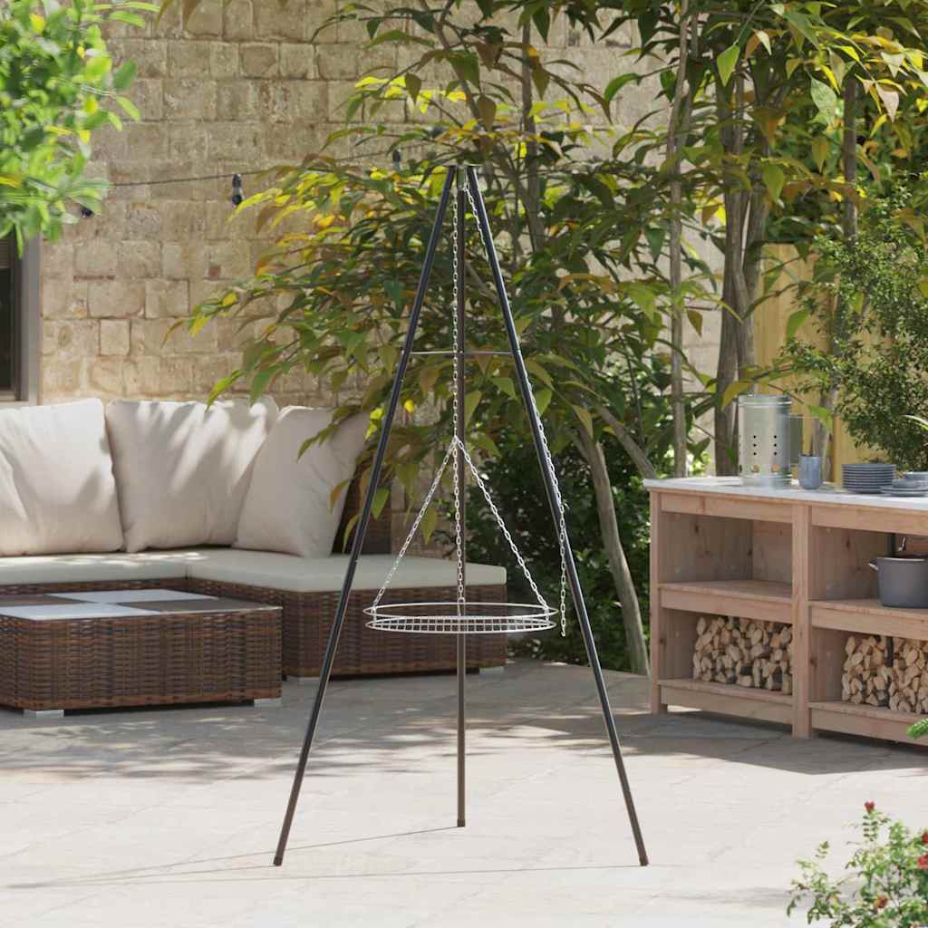 Bål tripod Sort 92 x 92 x 171.5 cm Stål