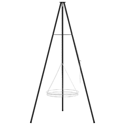Bål tripod 2 pcs Sort Stål