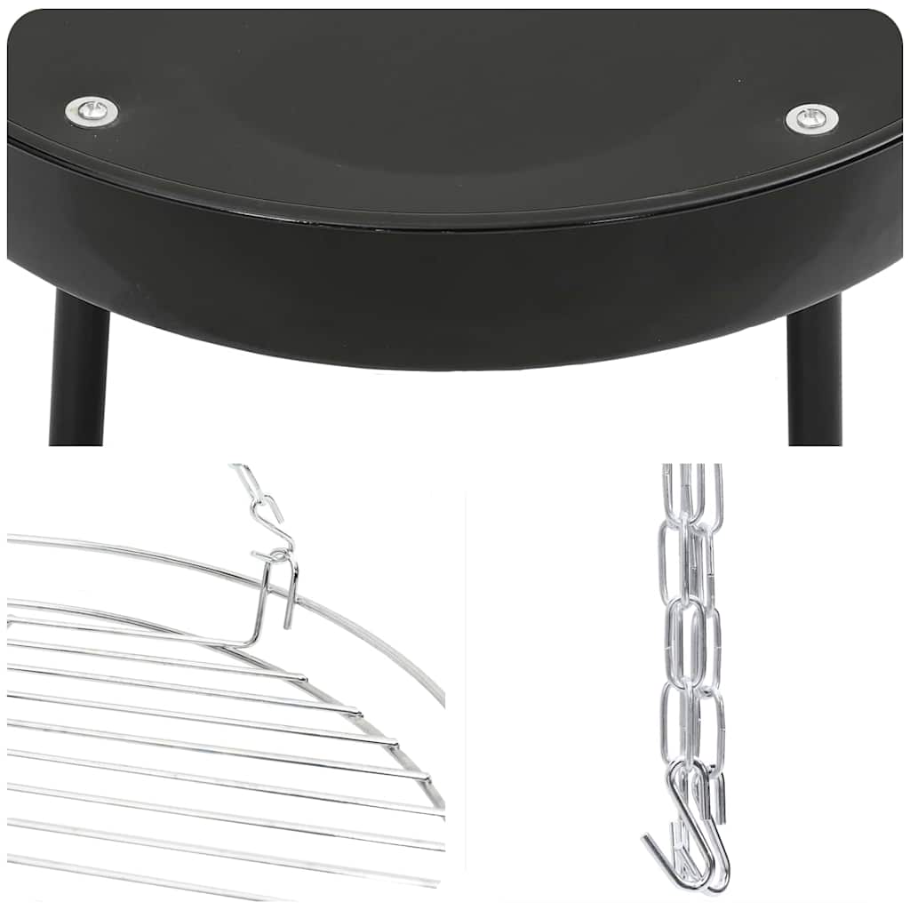 Bål tripod Sort 92 x 92 x 171.5 cm Metal