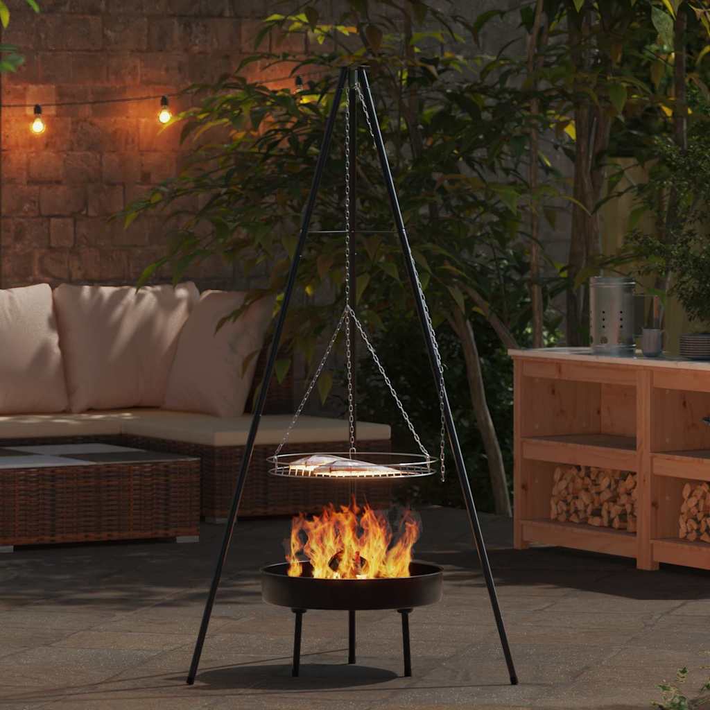 Bål tripod Sort 92 x 92 x 171.5 cm Metal