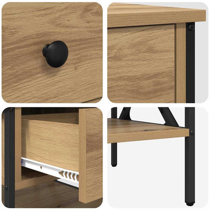 Sengebord 2 stk. artisan eg 40 x 42 x 45 cm
