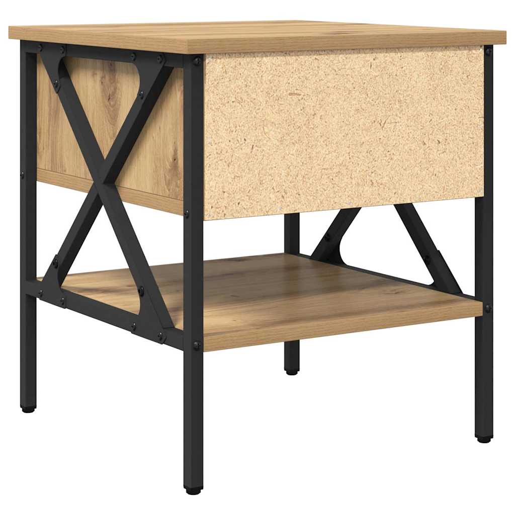 Sengebord 2 pcs artisan eg 40 x 42 x 45 cm Laminat træ og metal