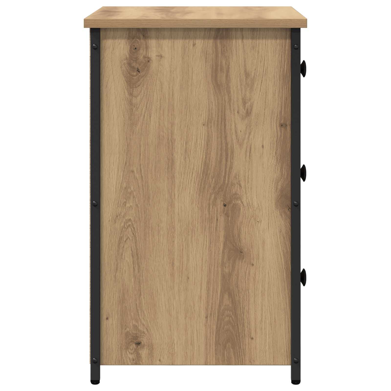 Natskab 2 pcs Brun 40 x 36 x 60 cm Solid genbrugs træ