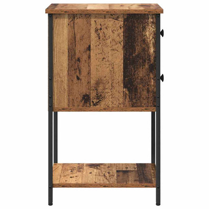 Natskab 2 stk. Gammelt træ 32 x 42 x 70 cm Konstrueret træ