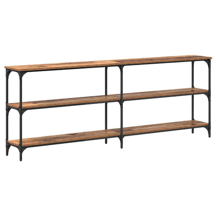 Konsolbord Gammelt træ 200 x 29 x 75 cm Samlet træ og metal