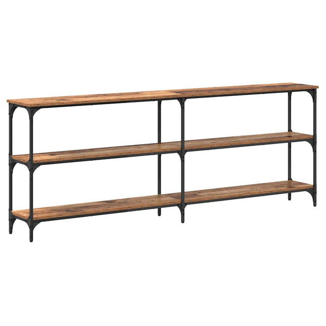 Konsolbord Gammelt træ 200 x 29 x 75 cm Samlet træ og metal