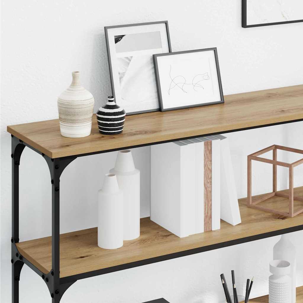 Konsolbord artisan eg 200 x 29 x 75 cm Samlet træ og metal