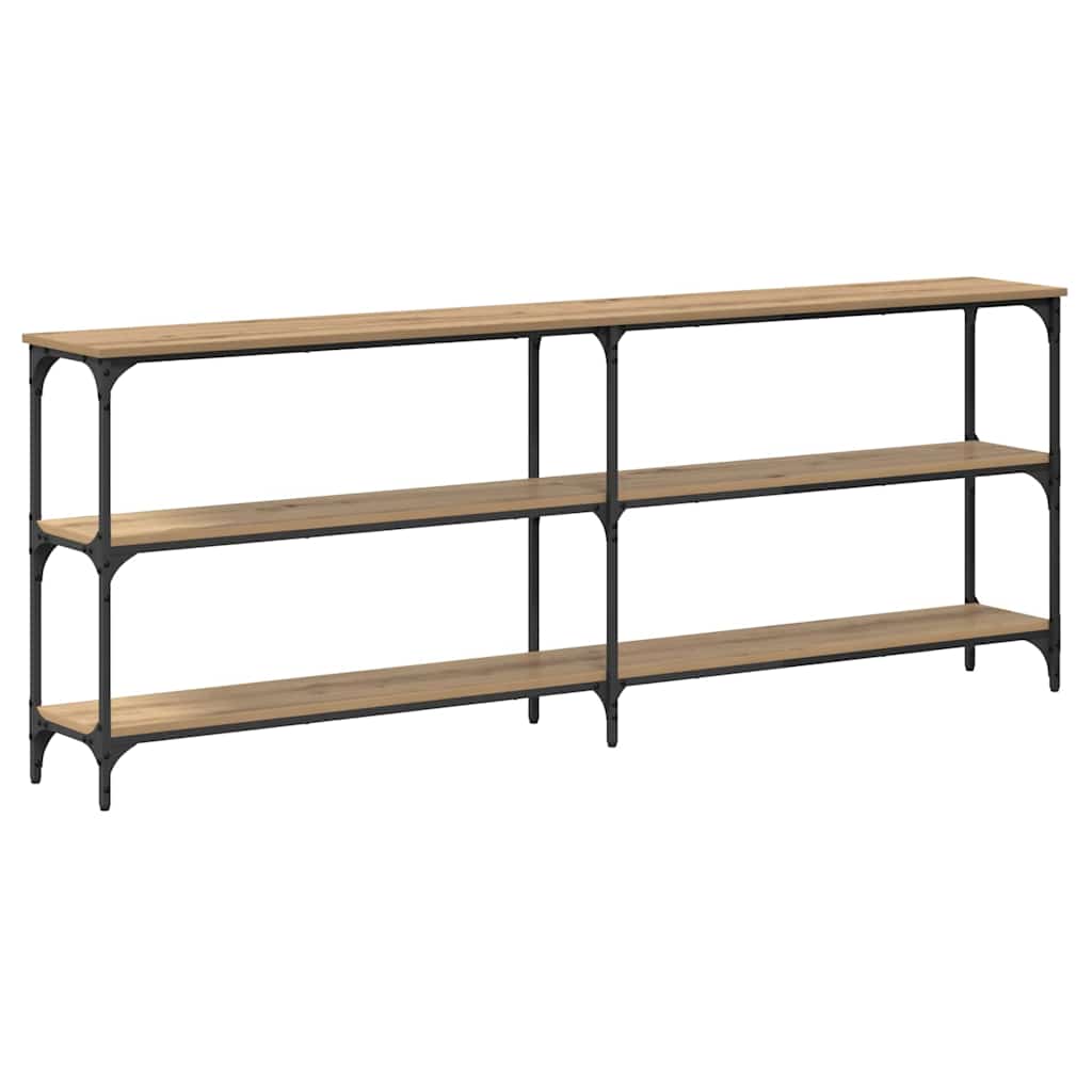 Konsolbord artisan eg 200 x 29 x 75 cm Samlet træ og metal