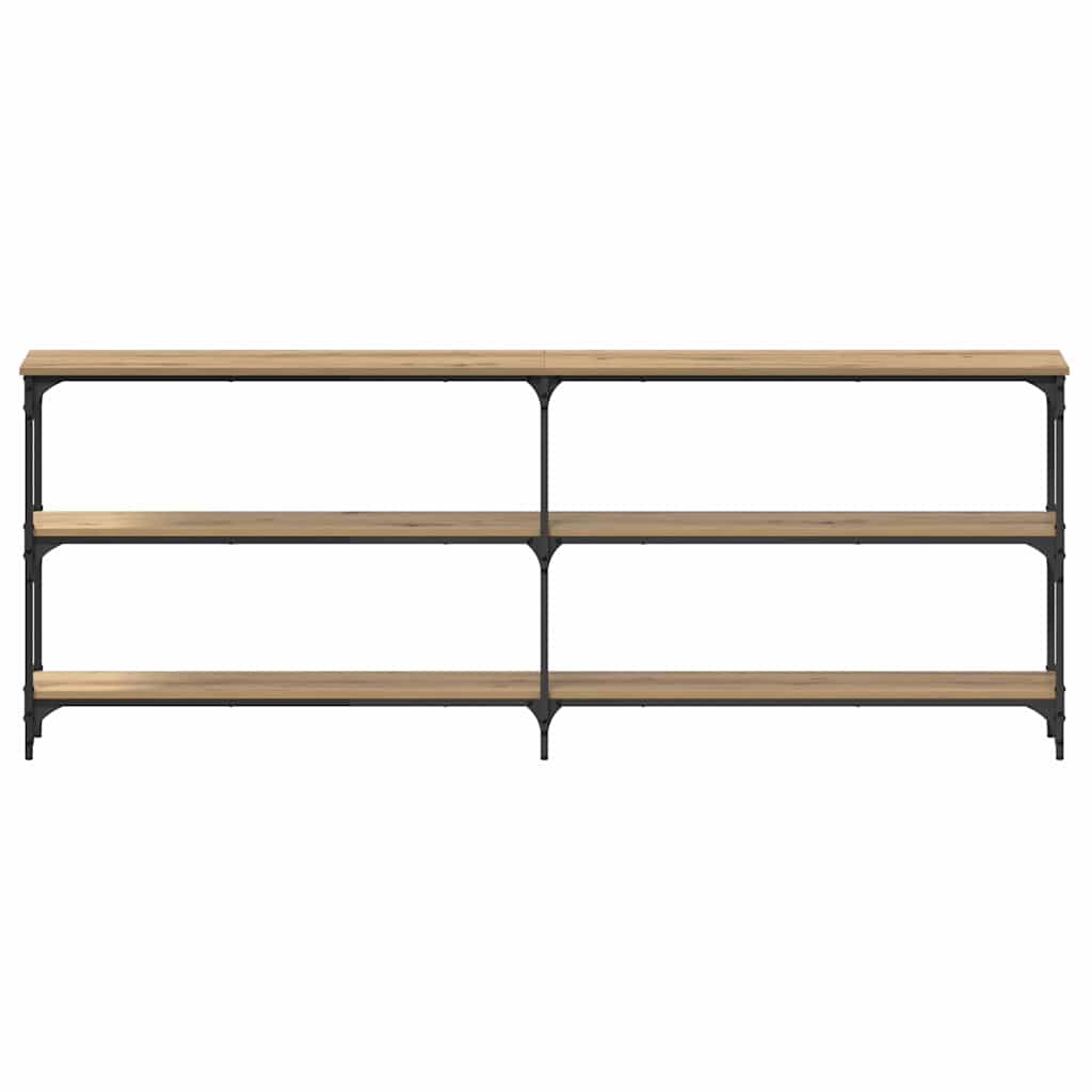 Konsolbord artisan eg 200 x 29 x 75 cm Samlet træ og metal